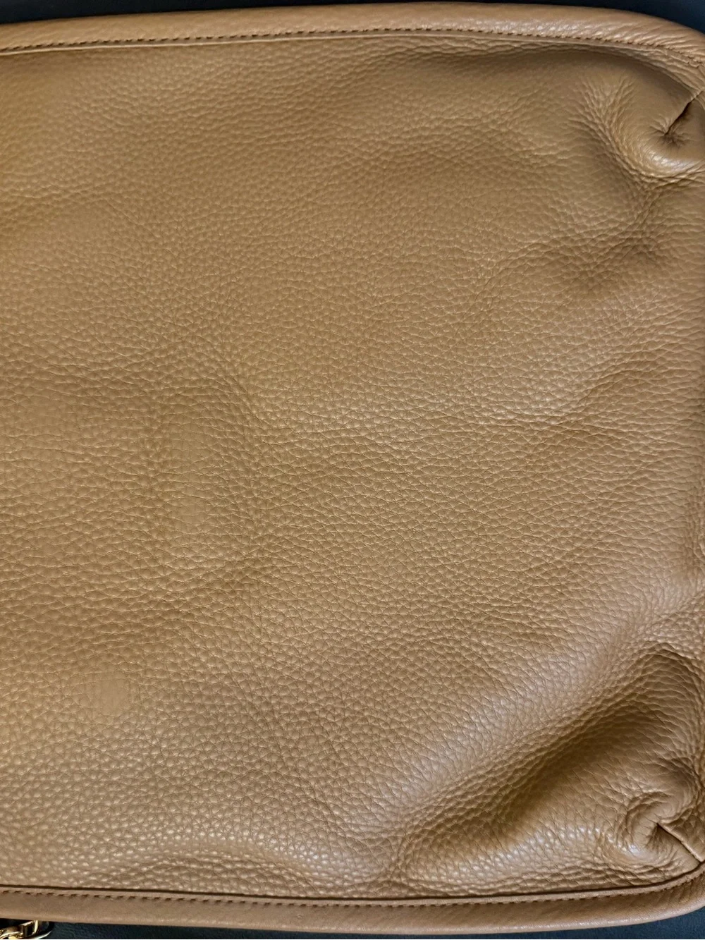Tory Burch Tan Leather Chain-Handle Shoulder Bag